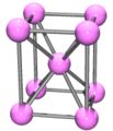 A unit cell of delta prime plutonium